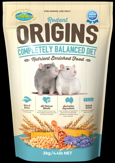 Vetafarm Rodent Origins 2.0kg