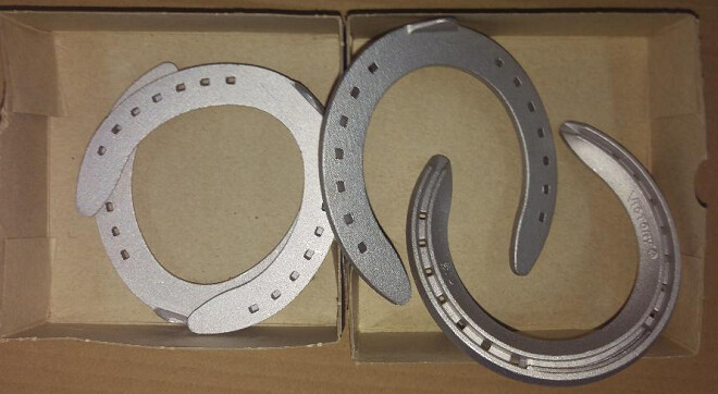 Horse Shoe Alum Plate 3 degree Hind 6
