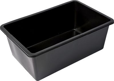 Tub Black Rectangle 90L