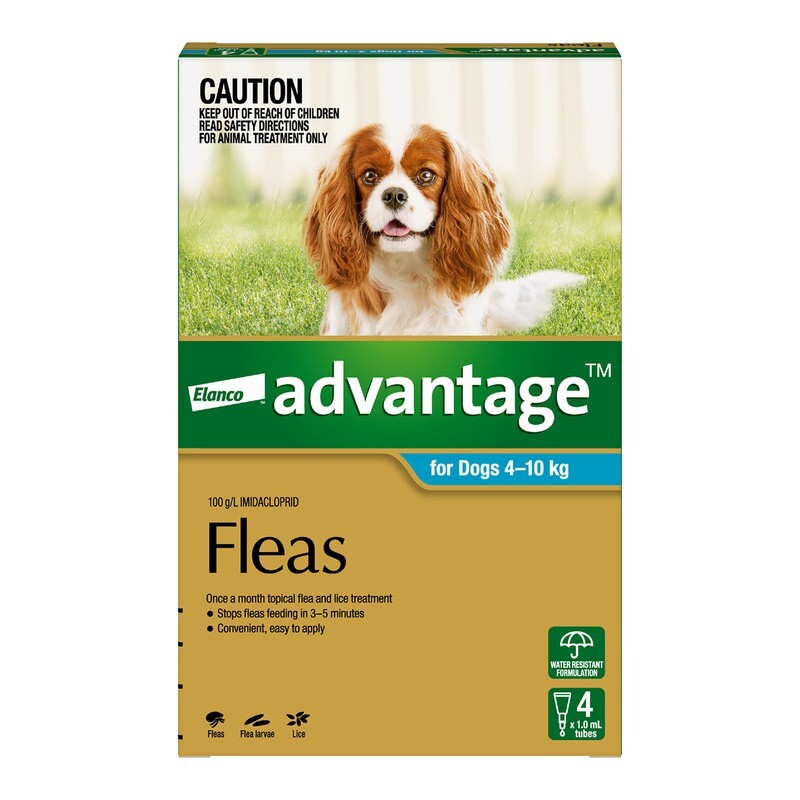 Advantage Medium Dog (4 Pack) 4-10kg