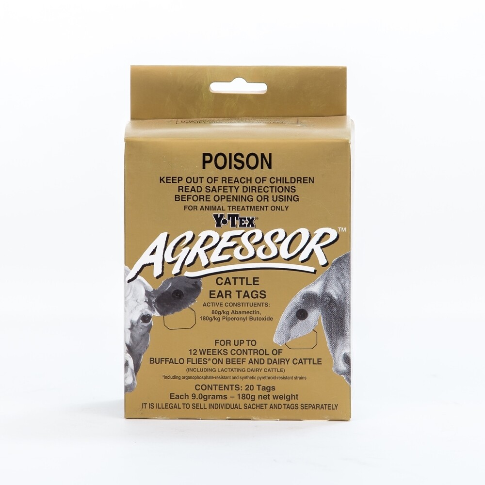 Agressor Ear Tags (20) - 2 Tag/Head