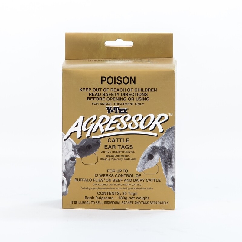 Agressor Ear Tags (20) - 2 Tag/Head