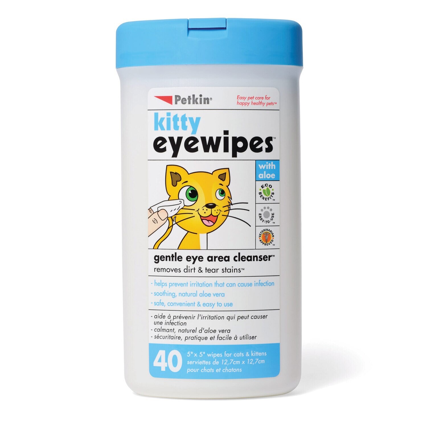 Petkin Kitty Eye Wipes 40&#39;s