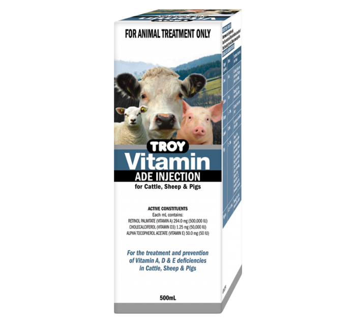 TROY VITAMIN ADE INJECTION 500ML