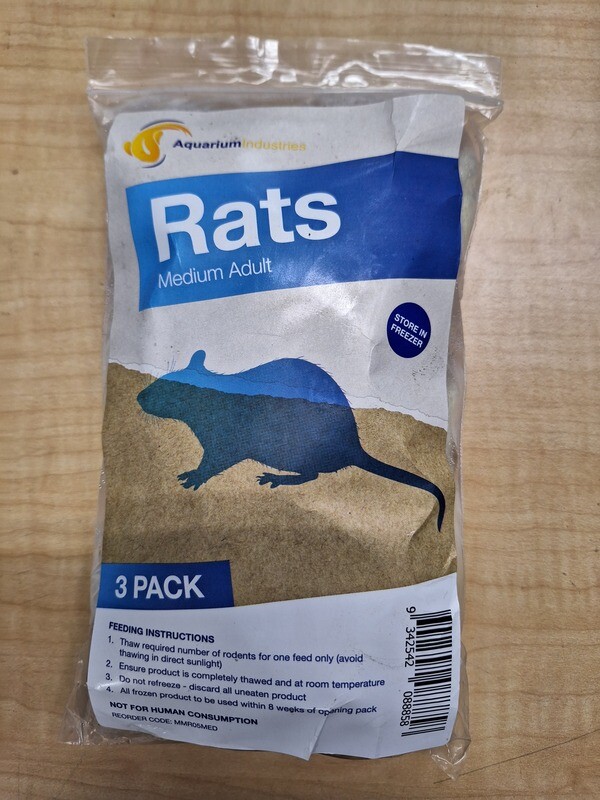 Rats Adult Medium 3pk