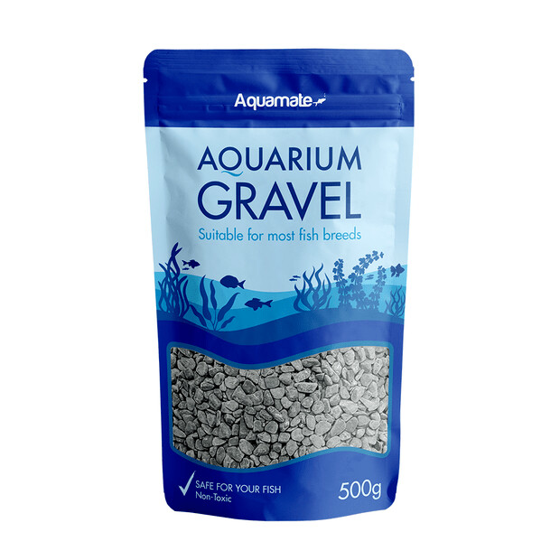 Aquamate Coloured Gravel 10kg Dark Black