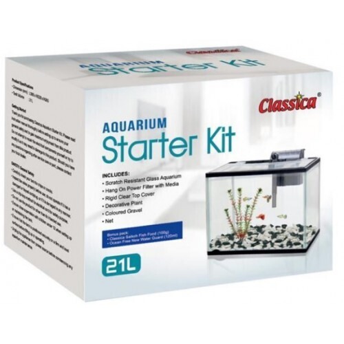 Classica Aquarium Starter Kit Medium 21 litre (36 x 26 x 22)