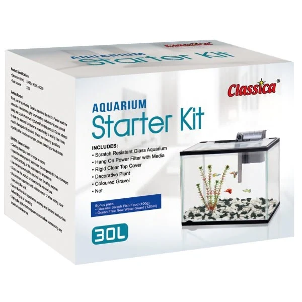 Classica Aquarium Starter Kit Large 30 litre (40 x 28 x 25)