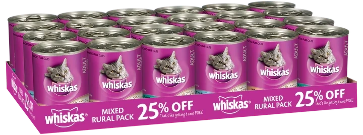 Whiskas Rural Mix Case 24 x 400g