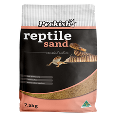 Peckish Reptile Sand 7.5kg Coastal White