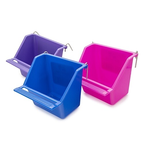 Plastic Coop Cup W/Perch Med 9cm