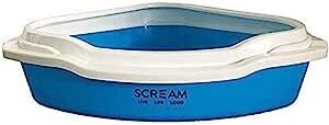 Scream CORNER LITTER TRAY Loud Blue 55x43x17cm