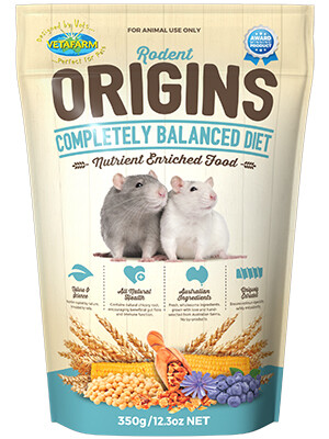 Rodent Origins 350g (Rat &amp; Mouse Food)