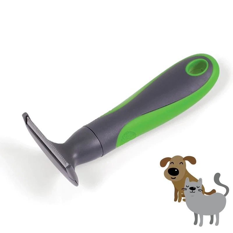 Kazoo The DeShedder L 160L x 81W x 55D mm Green / Grey