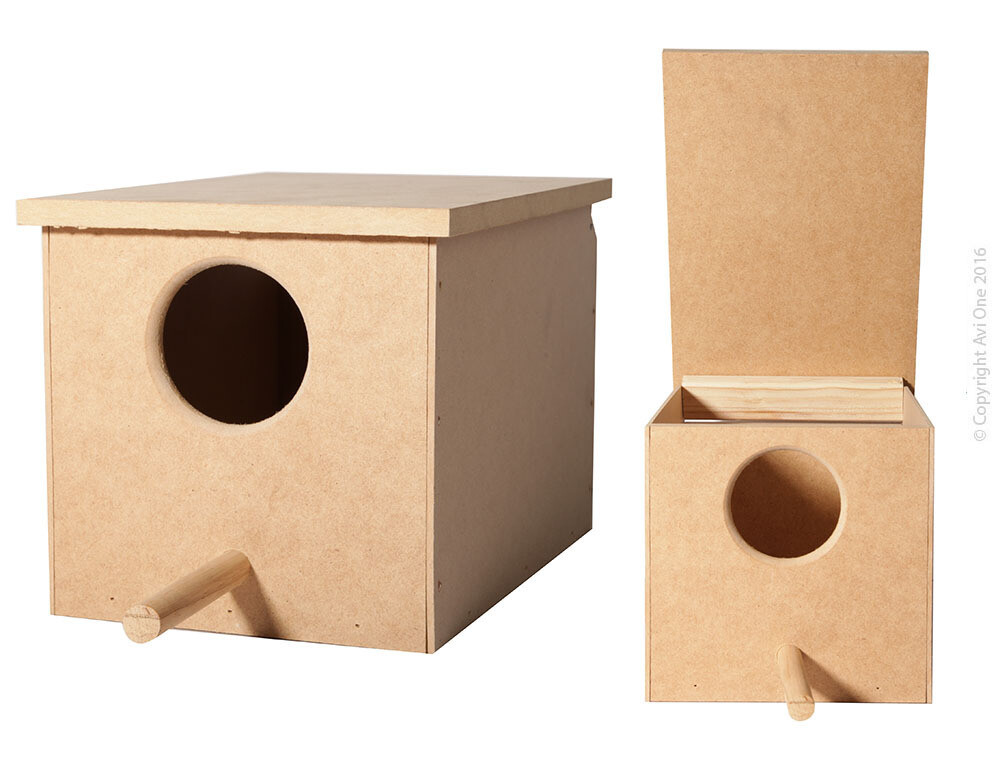 Wooden Finch Breeding Box 5.5x8.5x5.5