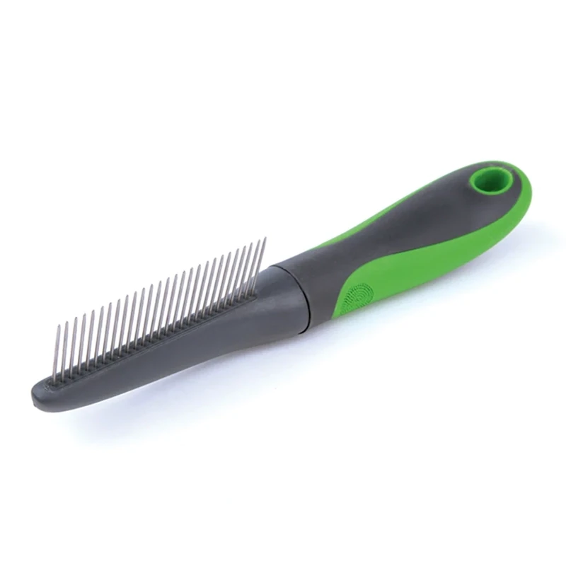 Kazoo Grooming Comb 222L x 50W x 38D mm Green / Grey