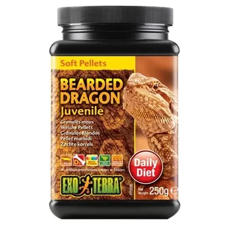 Exo Terra Bearded Dragon Juvenile Soft Pellet 250g