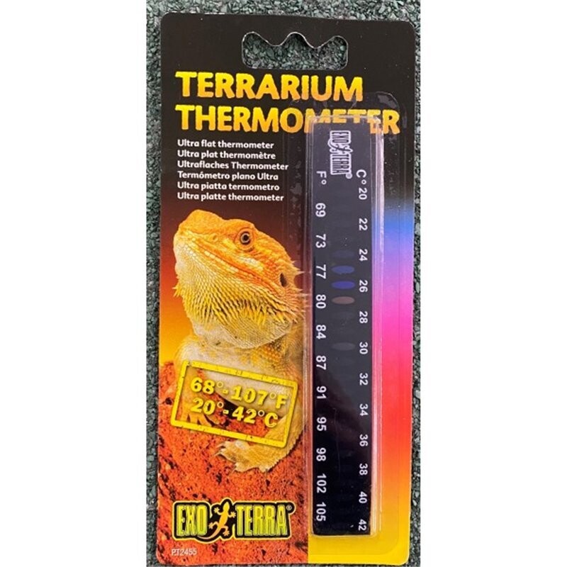 Exo Terra Horizontal Liquid Crystal Thermometer Wide Range (Reptile/Aquarium)