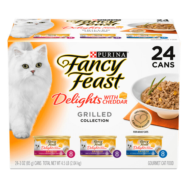 Fancy Feast Delights with Chedder 3 x 8 Cans