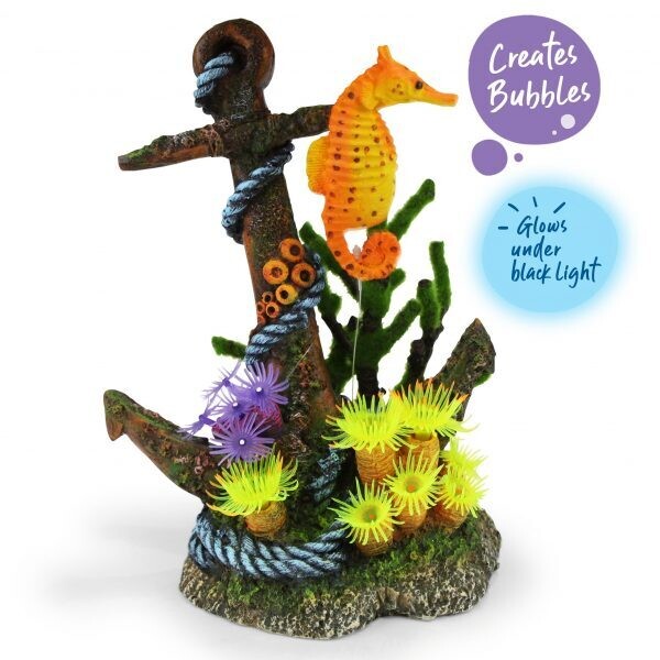 Kazoo Anchor W/Floating Seahorse &amp; Air M M 16.5x11.5x23