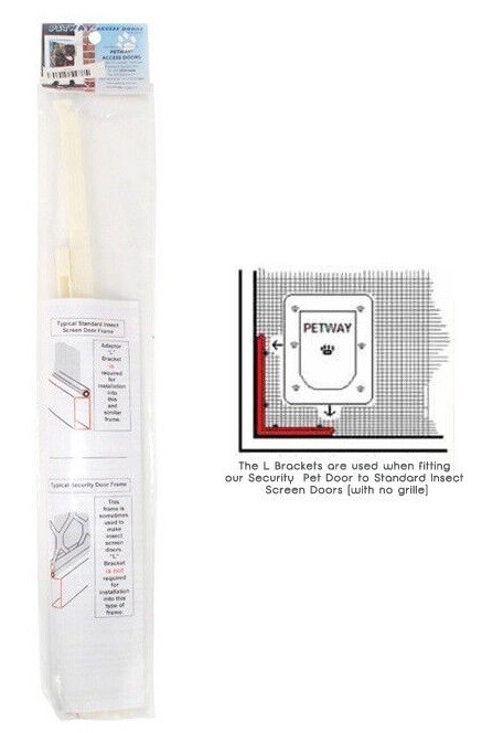 Petway Pet Door Lge -L Bracket.