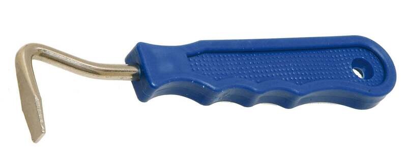 Hoof Pick Plastic Grip Blue