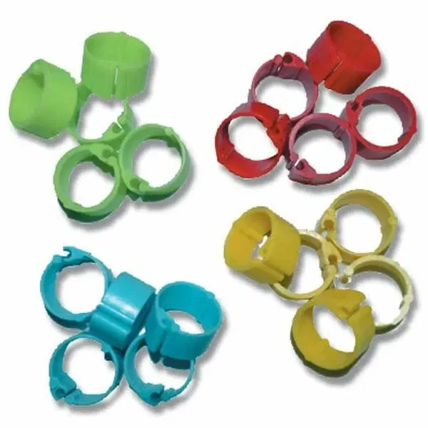 Poultry leg band clip on 20mm pk10