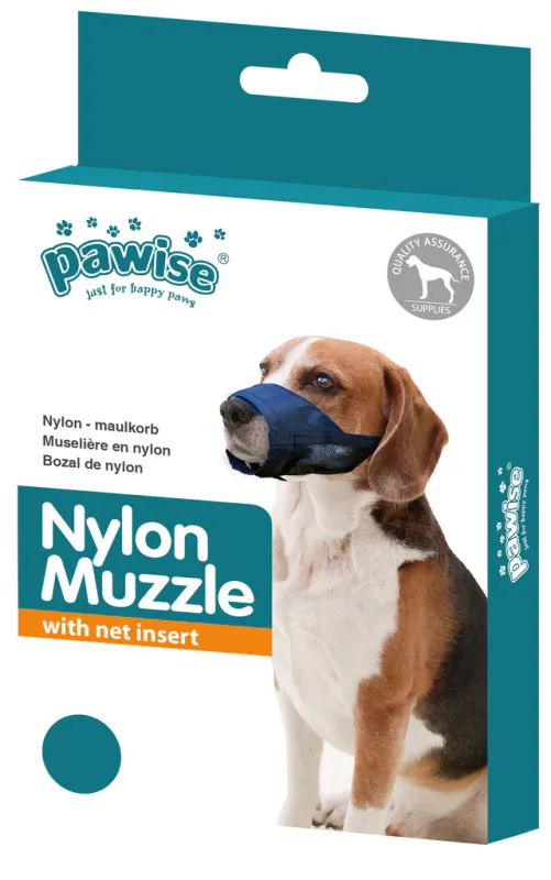PaWise Nylon Dog Muzzle Adjust Small