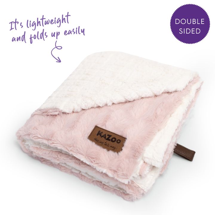 Kazoo Reversible Snuggle Pet Blanket Pink 105 x 130cm Pink