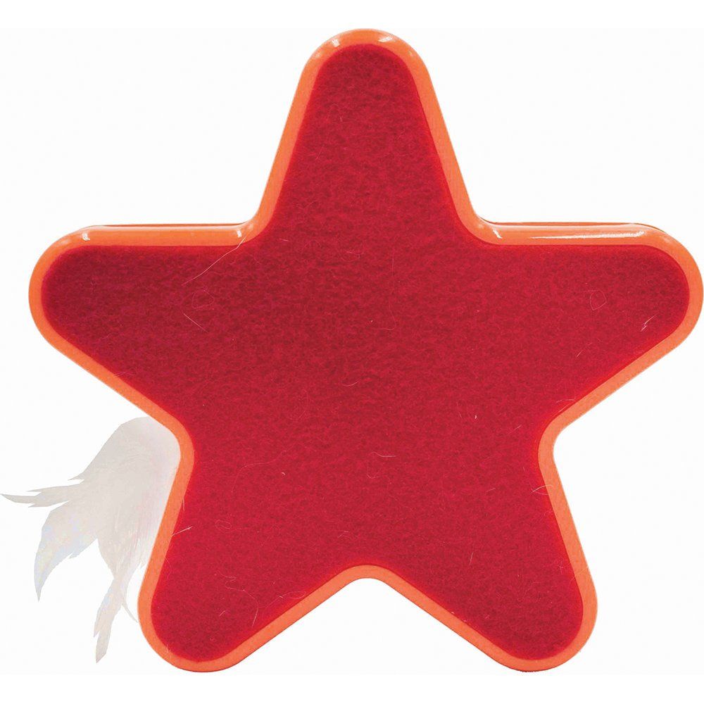 Scream ELECTRONIC STAR MOTION CAT TOY Loud Pink &amp; Orange 19x5cm