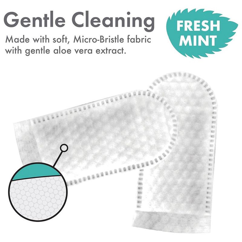 Petkin Fingertip Tooth Wipes Fresh Mint 50pk