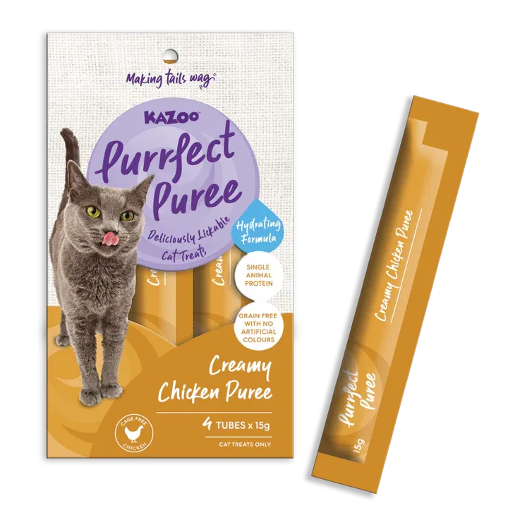 Kazoo Purrfect Puree Chicken 4pk 15g 15g 4pk