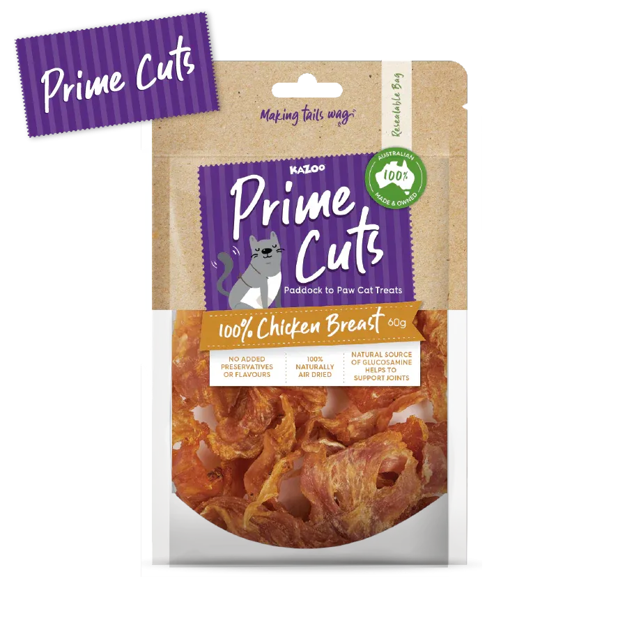 Kazoo Prime Cuts Cats Chicken Breast 60g 13.5 x 20 x 4cm