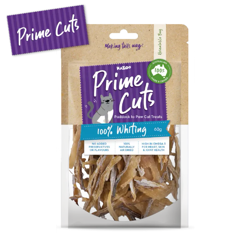 Kazoo Prime Cuts Cats Whiting 60g  13.5 x 20 x 4cm