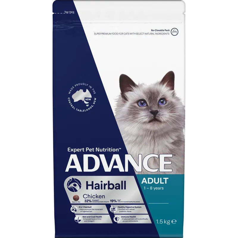 Advance Cat Hairball Chicken 1.5kg