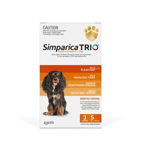 Simparica Trio 5.1-10kg Orange 3pk