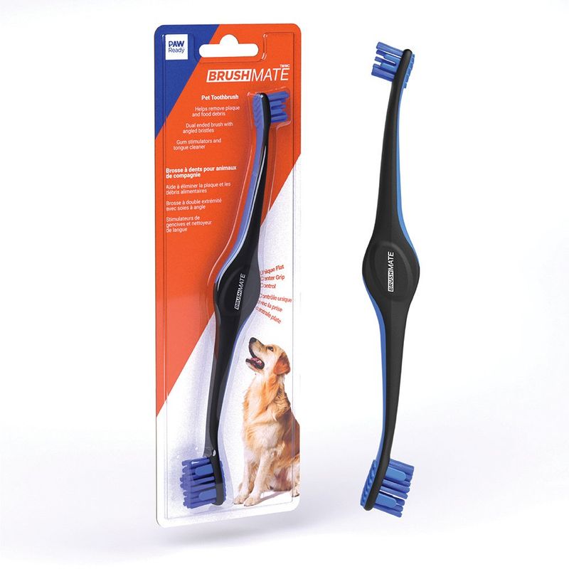 Paw Ready Brushmate Premium Pet Toothbrush Blue 23cm