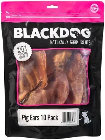 Blackdog Pig Ears - 10 Pack