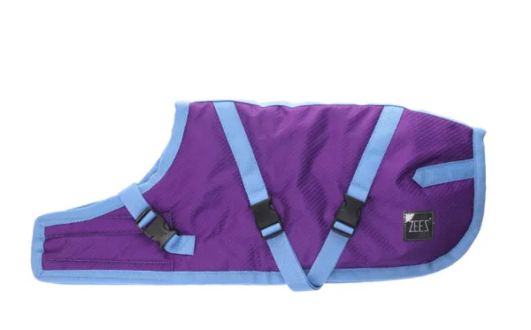 ZEEZ SUPREME DOG COAT Size 26 (66cm) Grape Purple/ Blue