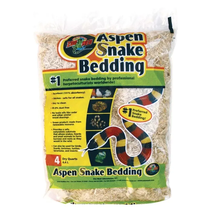 Zoo Med Aspen Snake Bedding - 4 Quart (4.4l)