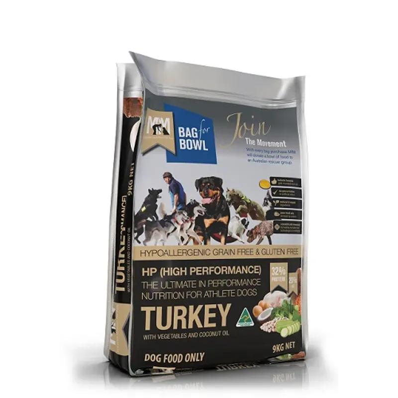 MFM DOG HIGH PERFORMANCE HLISTIC GRN &amp; GLT FR BLACK 9KG