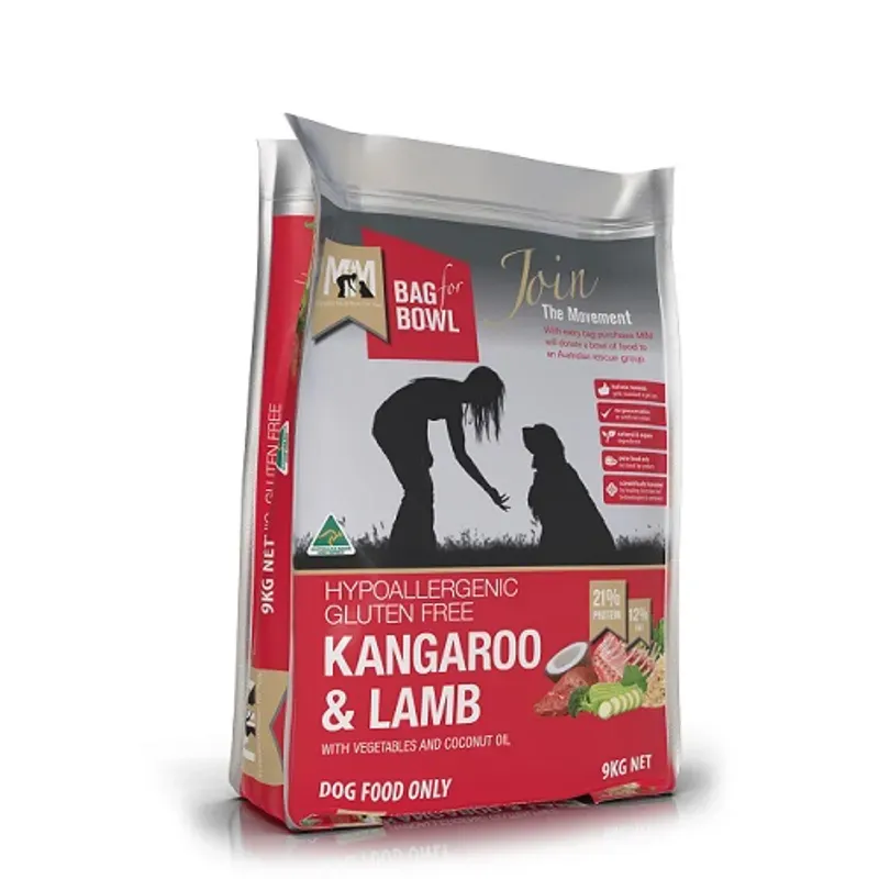 MFM DOG KANGAROO &amp; LAMB GLUTEN FREE RED 9KG