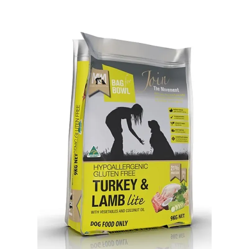 MFM DOG LITE TURKEY &amp; LAMB GLUTEN FREE YELLOW 9KG