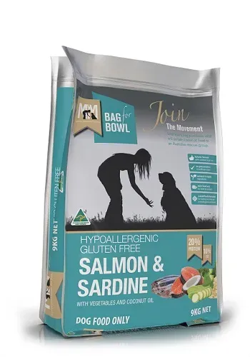 MFM DOG SALMON &amp; SARDINE GLUTEN FREE BLUE 9KG