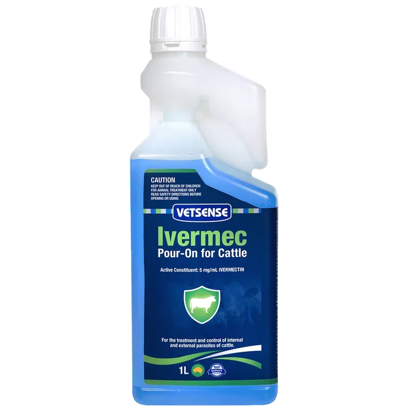 VETSENSE IVERMEC POUR-ON FOR CATTLE 1L