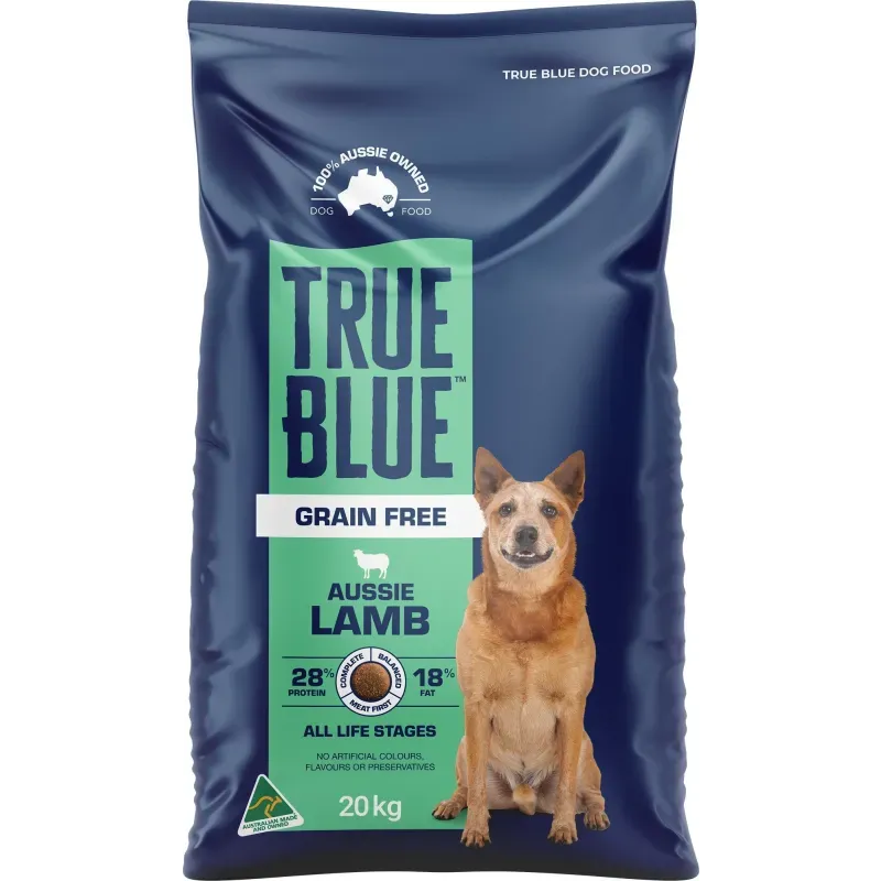 TRUE BLUE GRAIN FREE AUSSIE LAMB 20KG