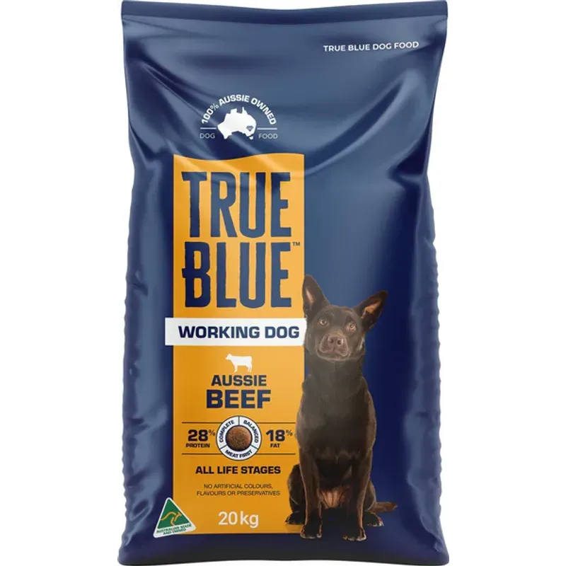 TRUE BLUE WORKING DOG AUSSIE BEEF 20KG