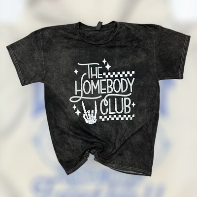 The Homebody Club Mineral Wash T-Shirt- Unisex Medium