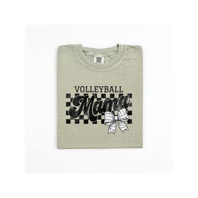 Checkered Volleyball Mama - Tee | Crew Sweatshirt | Hoodie