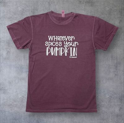 Whatever Spices Your Pumpkin Dyed T-shirts (Adult Small)